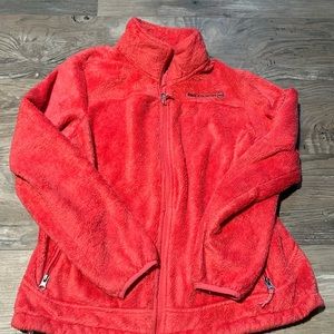 Free Country Full zip Jacket Pink Faux Fur Size M